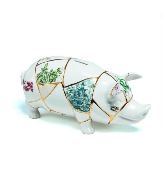 Seletti + Marcantonio Kintsugi Piggy  Bank Salvadanaio