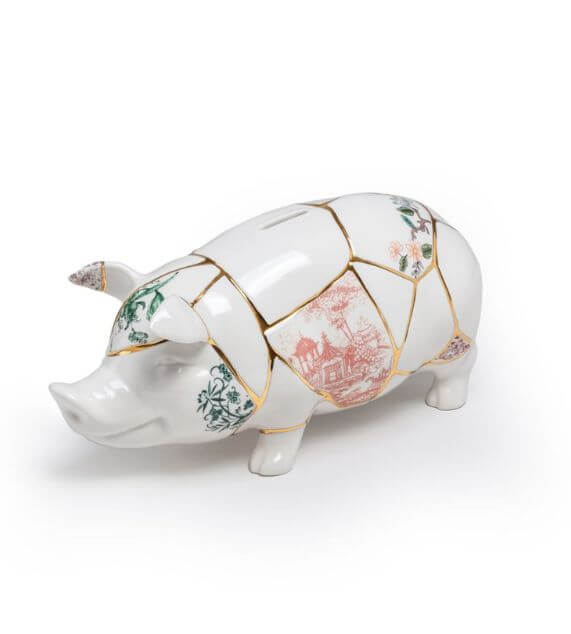 Seletti + Marcantonio Kintsugi Piggy  Bank Salvadanaio