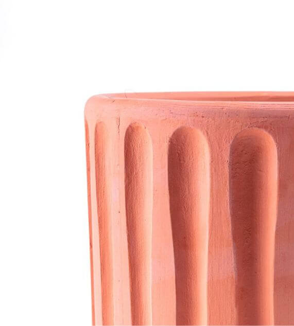 Seletti Magna Graecia Vaso E Sottovaso In Terracotta - Dorico