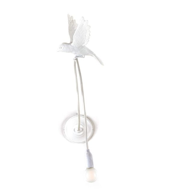 Seletti Sparrow - Landing Lampada Usb Resina Da Parete