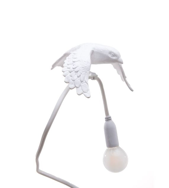 Seletti Sparrow - Taking Off Lampada Usb Resina Con Morsetto - trasformatore