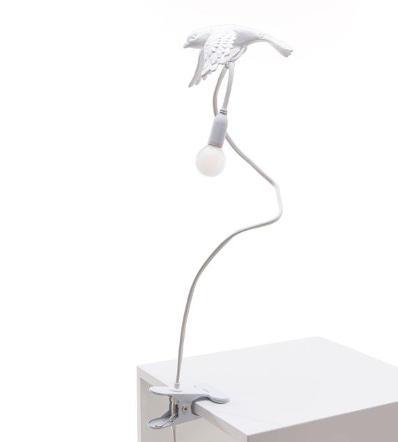 Seletti Sparrow - Taking Off Lampada Usb Resina Con Morsetto - trasformatore