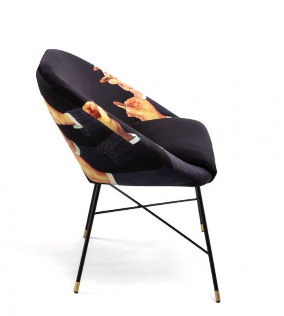 Seletti Toiletpaper Home Padded Chair Sedia Lipsticks