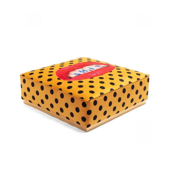 Seletti Toiletpaper Home Pouf Imbottito - Shit Pois