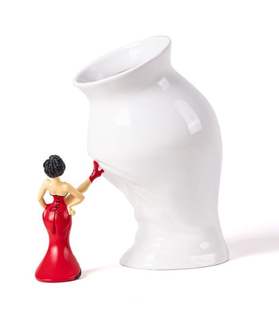 Seletti Uto Balmoral Circus Lucy  Vaso Con Statuetta