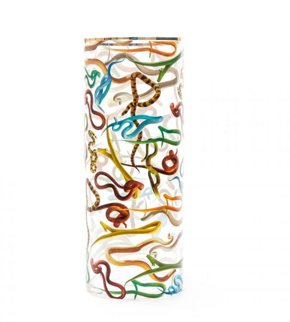 Seletti Toiletpaper Home Vaso Vetro Cm 20 x H50