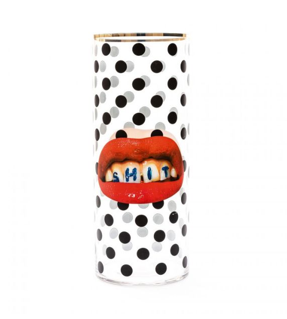 Seletti Toiletpaper Home Vaso Vetro Cm 20 x H50