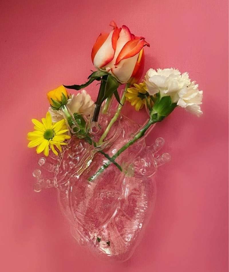 Seletti Marcantonio Love in Bloom Glass vaso cuore vetro a soli 104,00 €