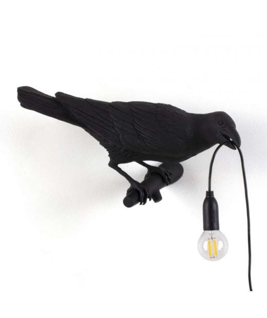 Seletti Bird Lamp Looking Lampada da parete right indoor