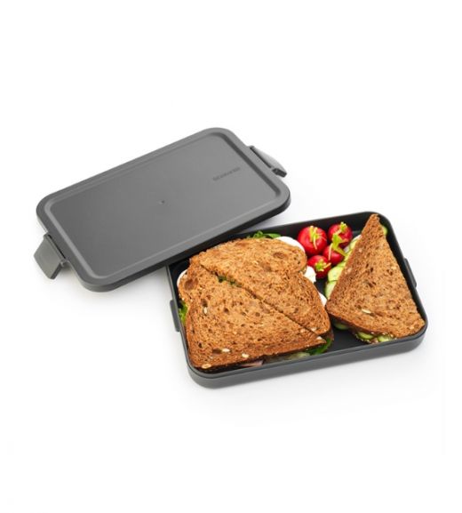 Brabantia Make & Take Lunch Box Flat Dark Grey